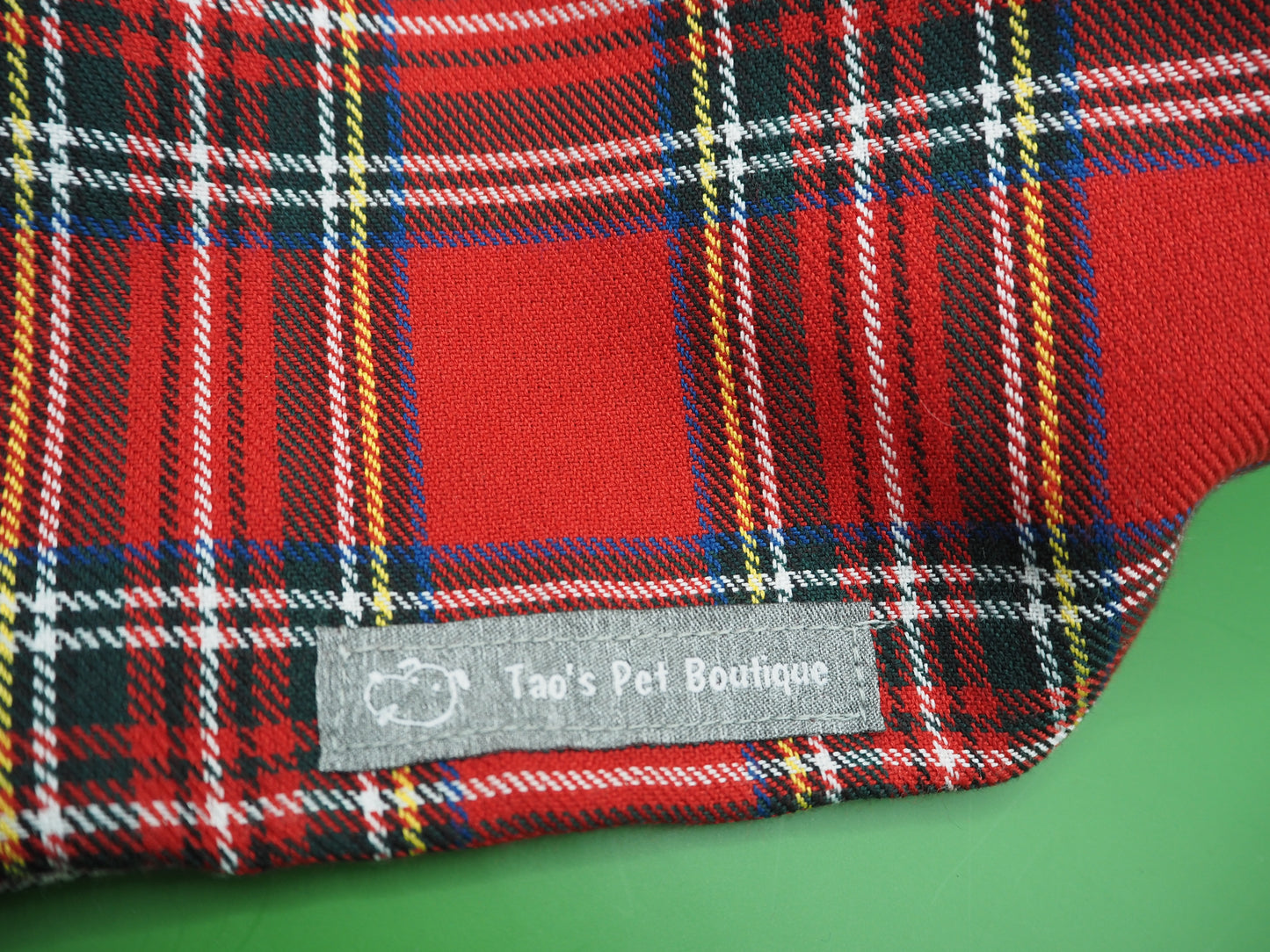 Red Tartan Dog Bandana