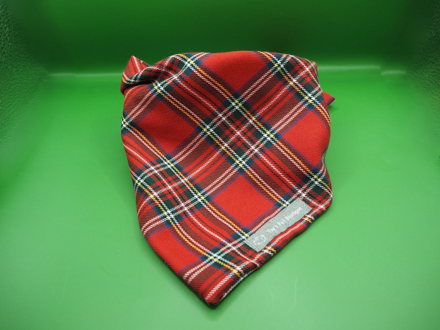 Red Tartan Dog Bandana