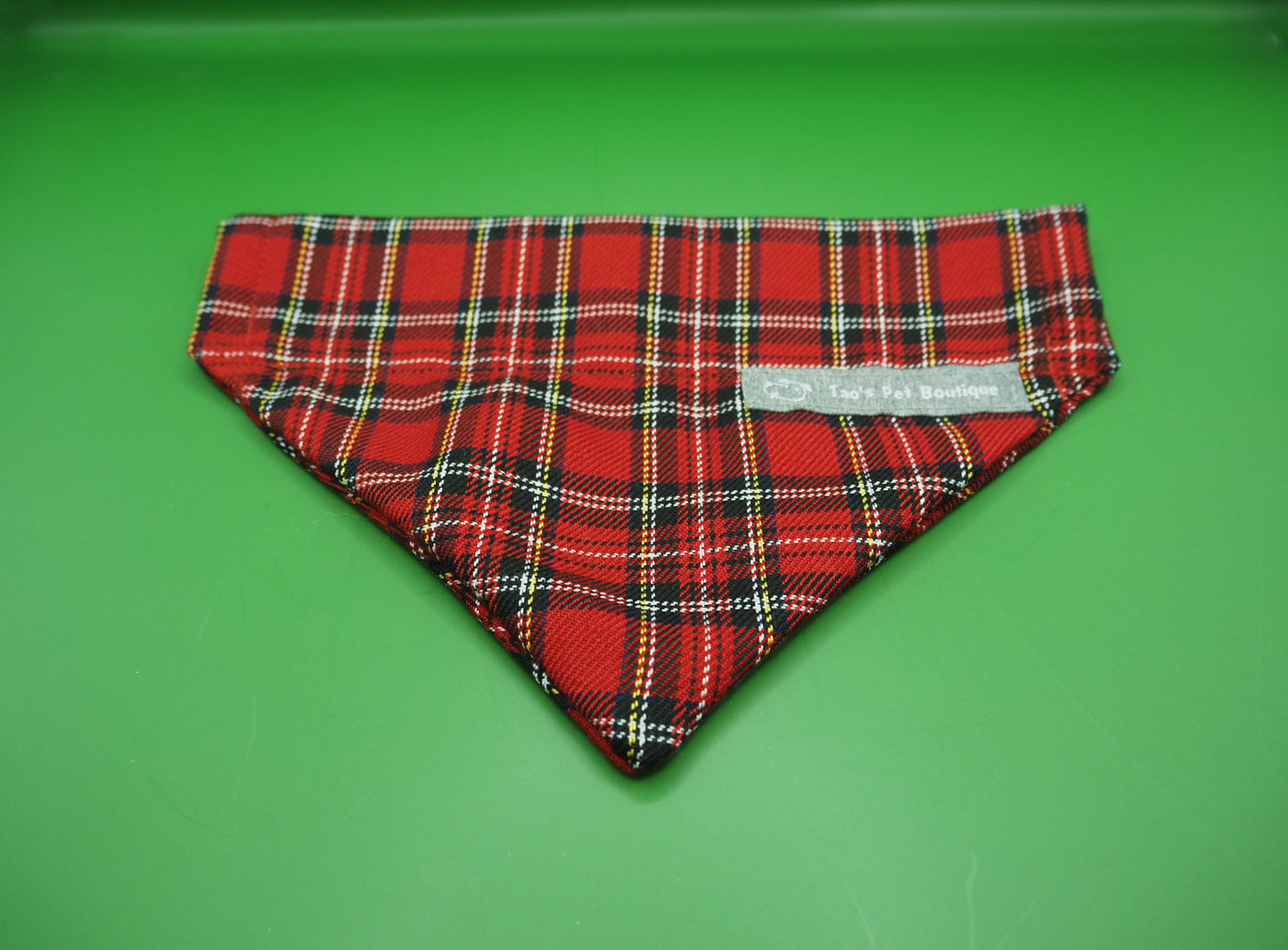 Red Tartan Dog Bandana