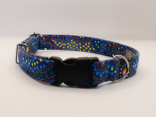 Blue Dog Collar, Dog Collar, Aboriginal Art