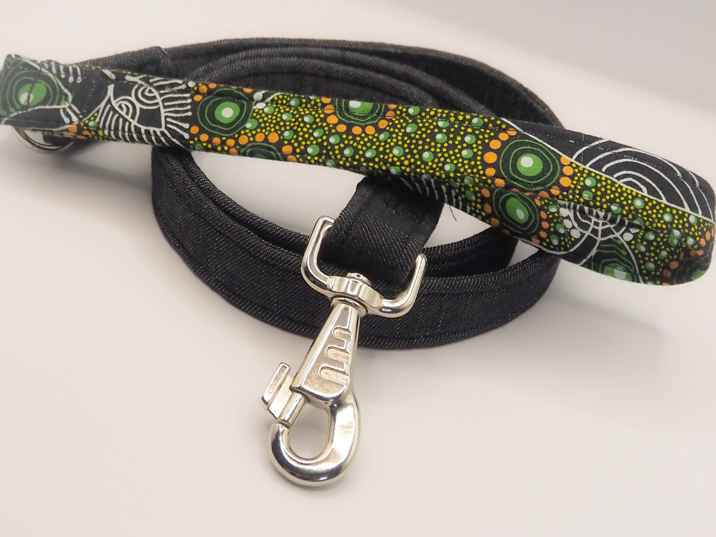 Green Dog Lead, Dog Lead, Denim Dog Lead, Aboriginal Art