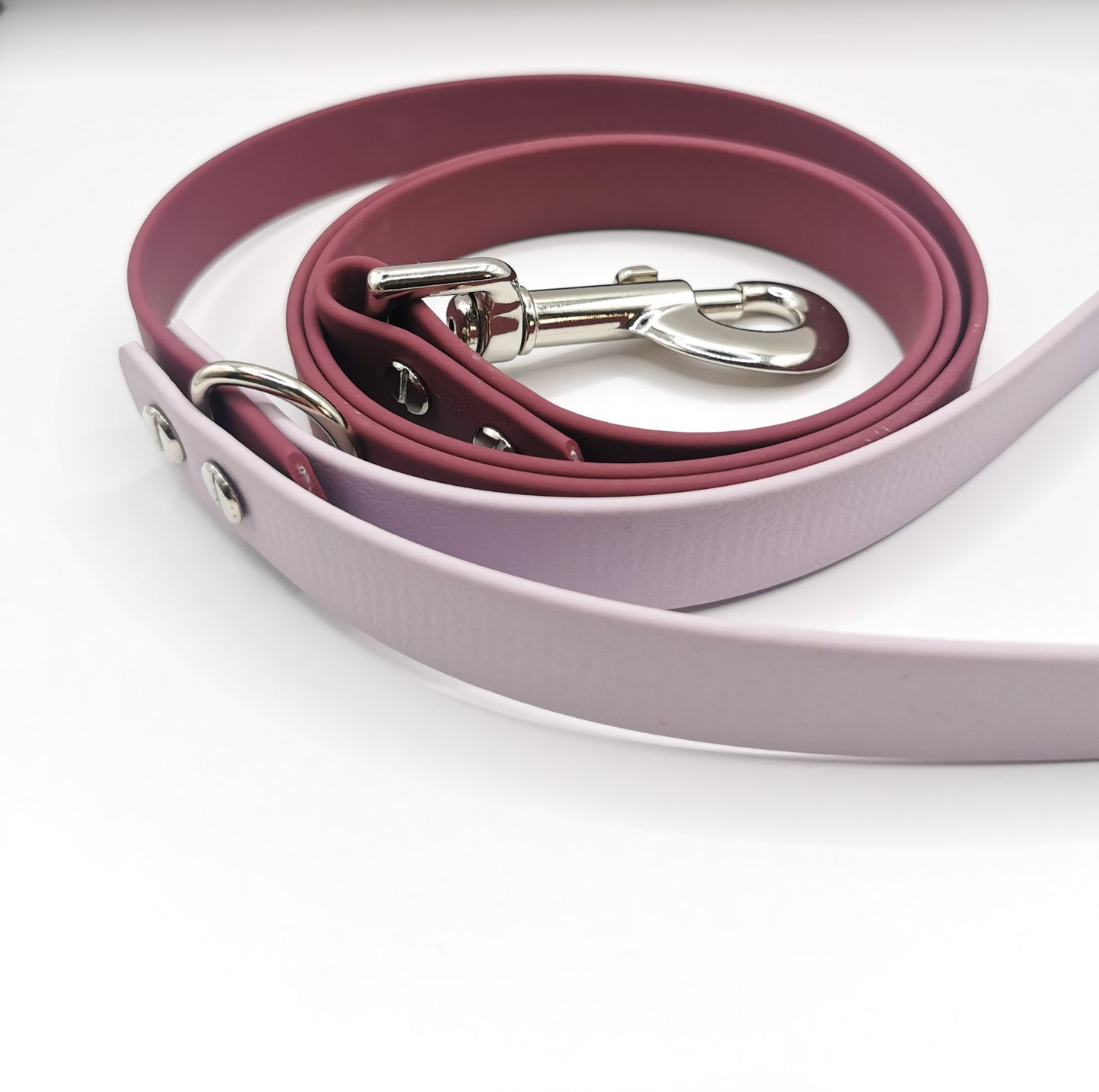 Lilac and Maroon Waterproof Dog Lead