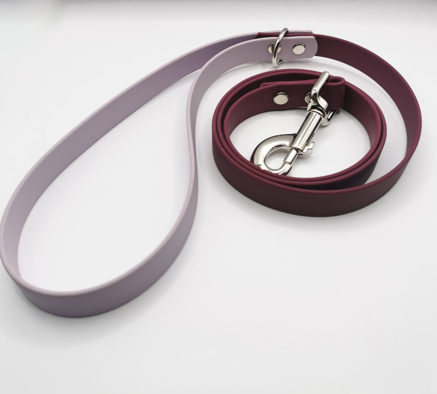 Lilac and Maroon Waterproof Dog Lead