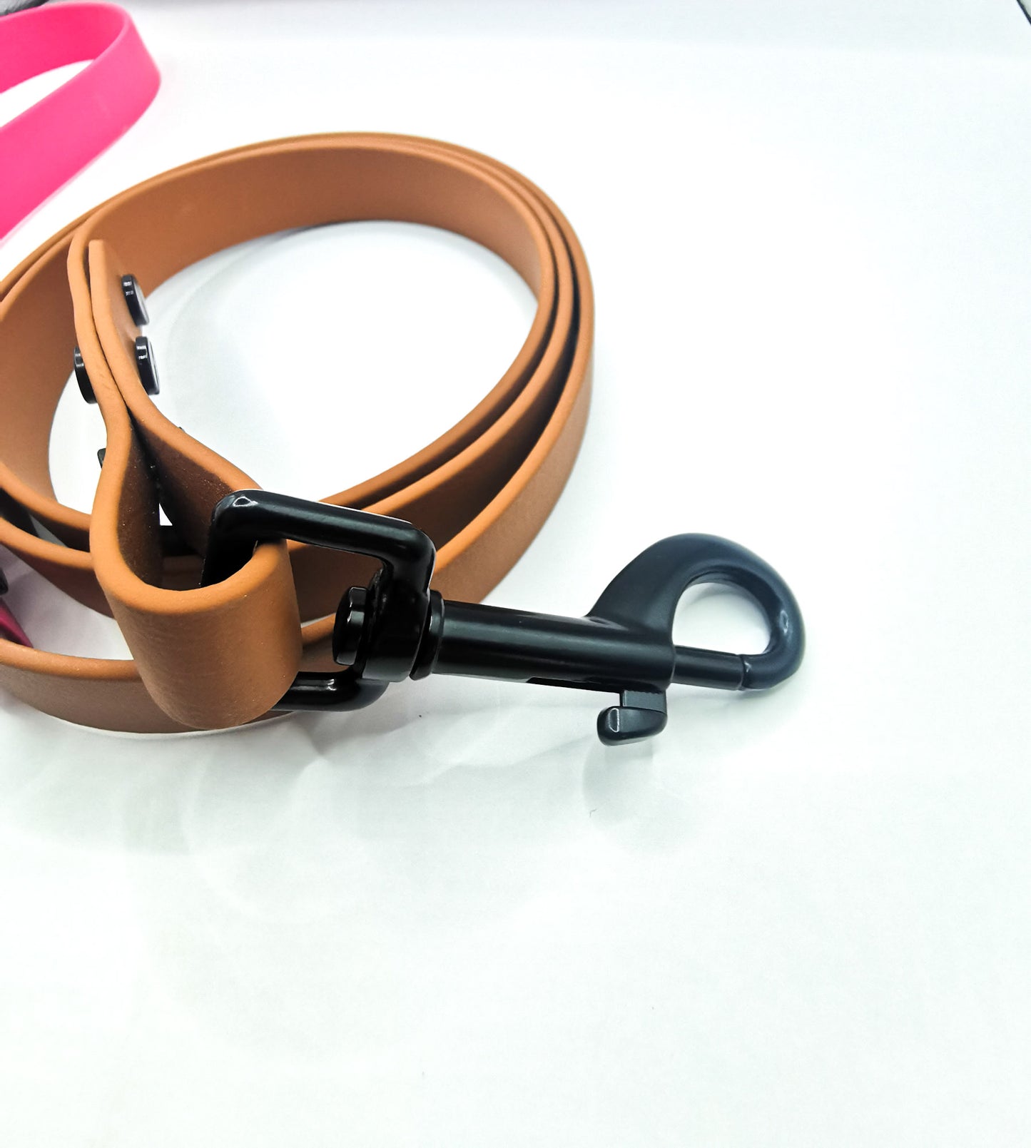 Waterproof Pink and Tan Dog Lead