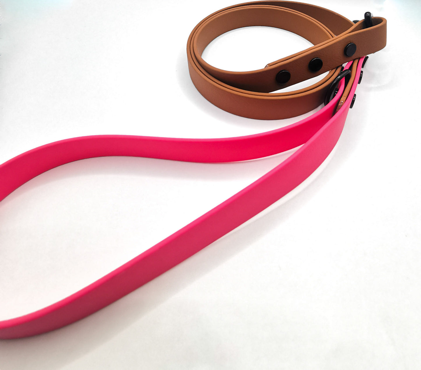 Waterproof Pink and Tan Dog Lead