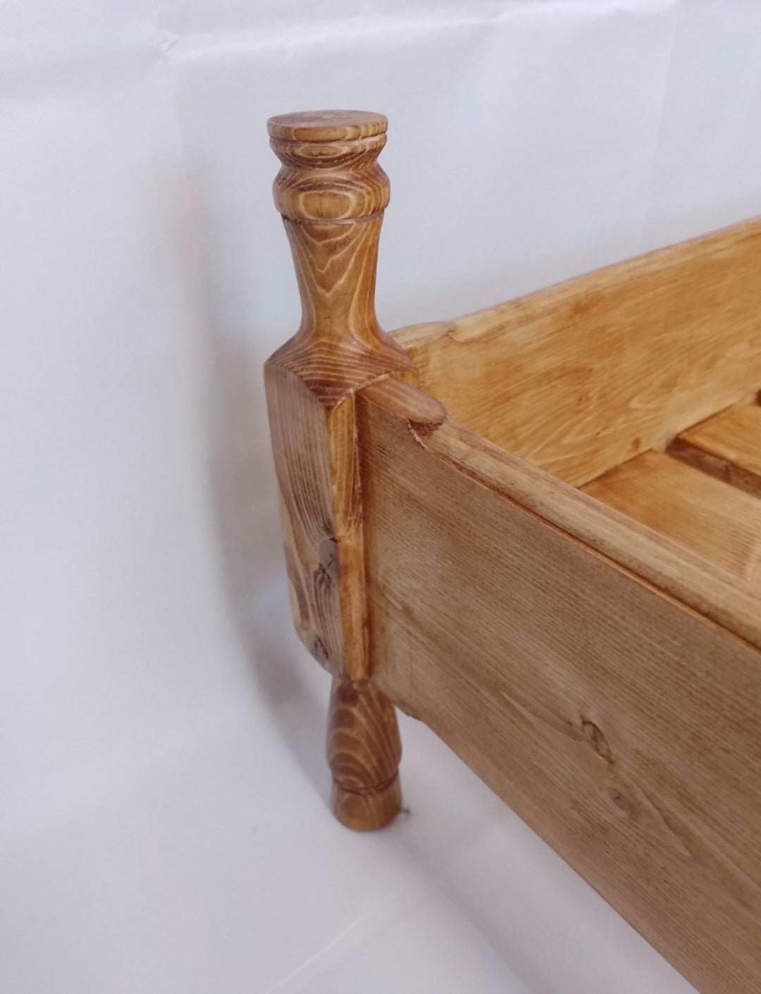 Handcrafted Wooden Dog Bed