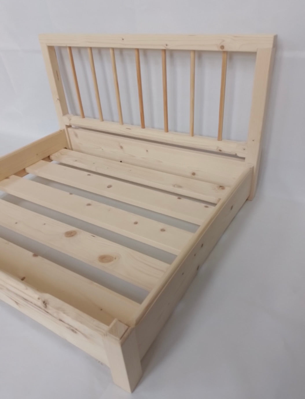 Handcrafted Pine Wooden Dog Bed