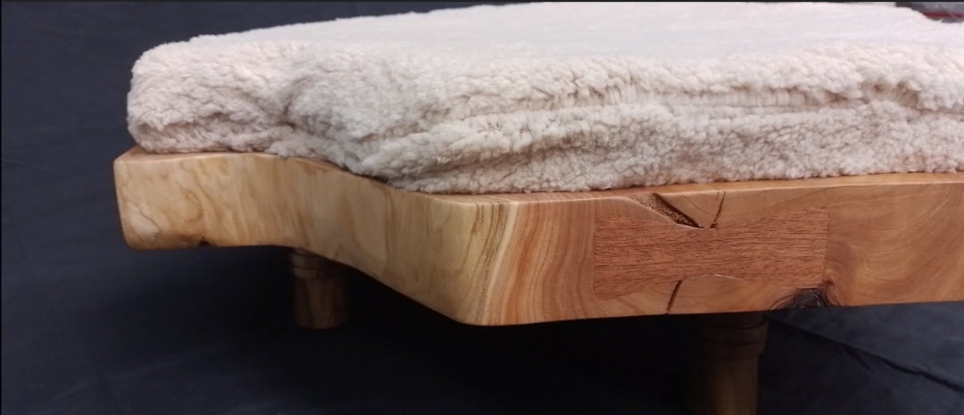 Handcrafted Wooden Dog or Cat Bed