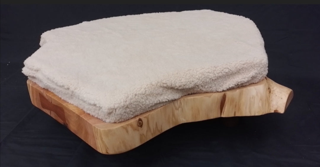 Handcrafted Wooden Dog or Cat Bed