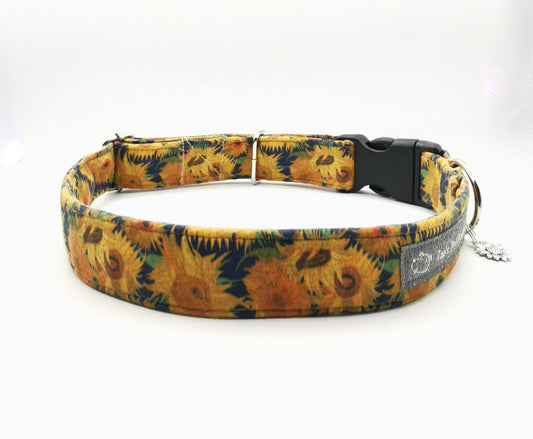 Van Gogh Sunflower  Dog Collar