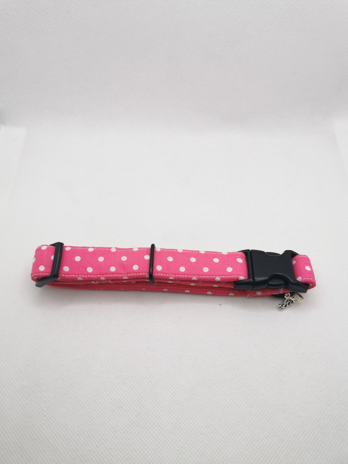 Pink and White Polka Dot Dog Collar