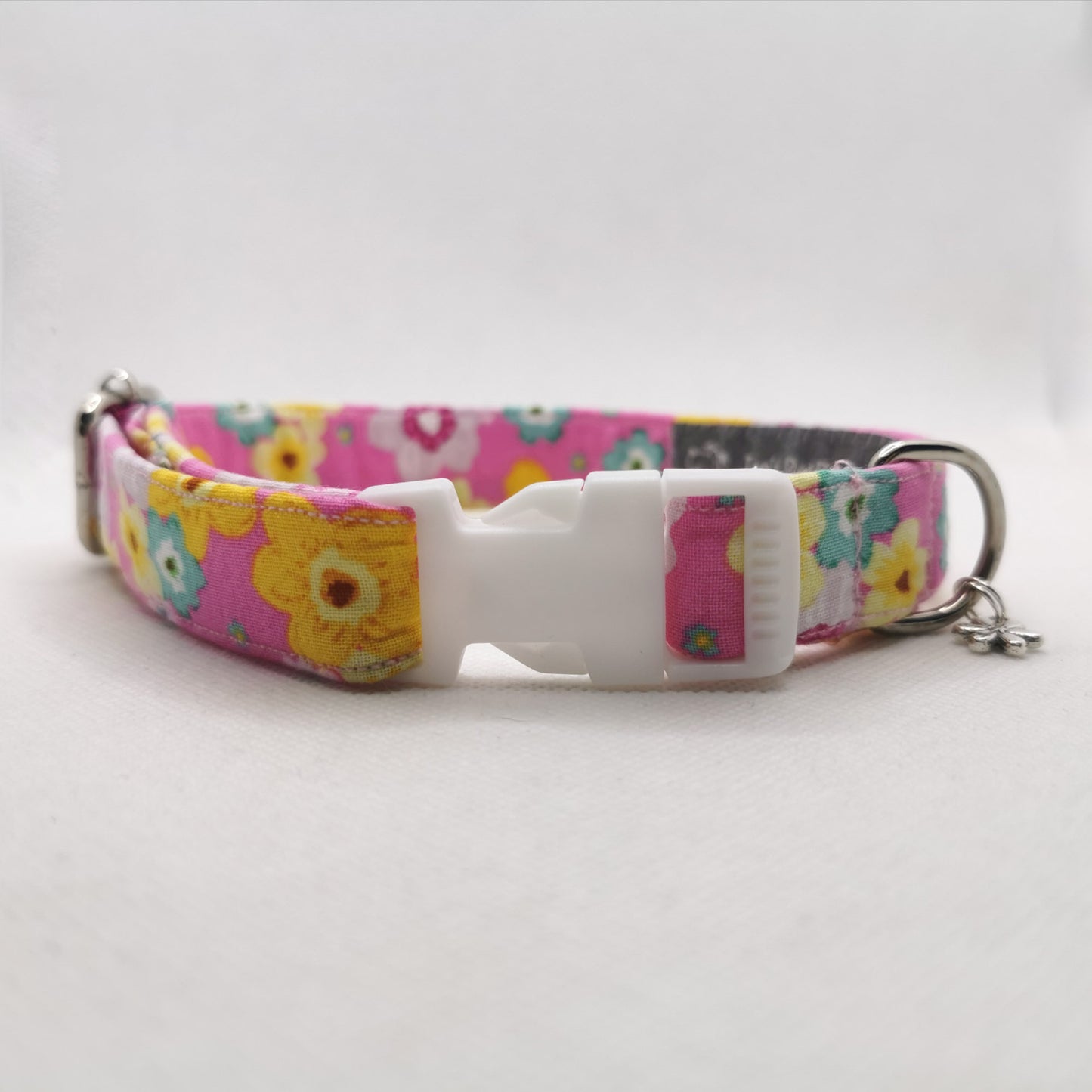 Pink Floral Dog Collar