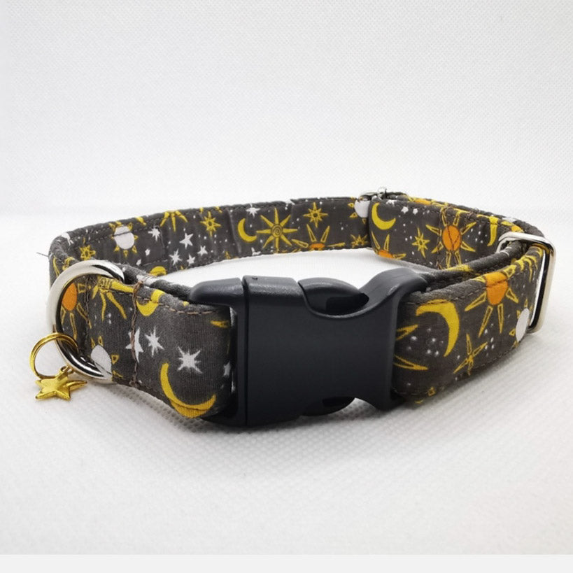 Moon and Star Dog Collar