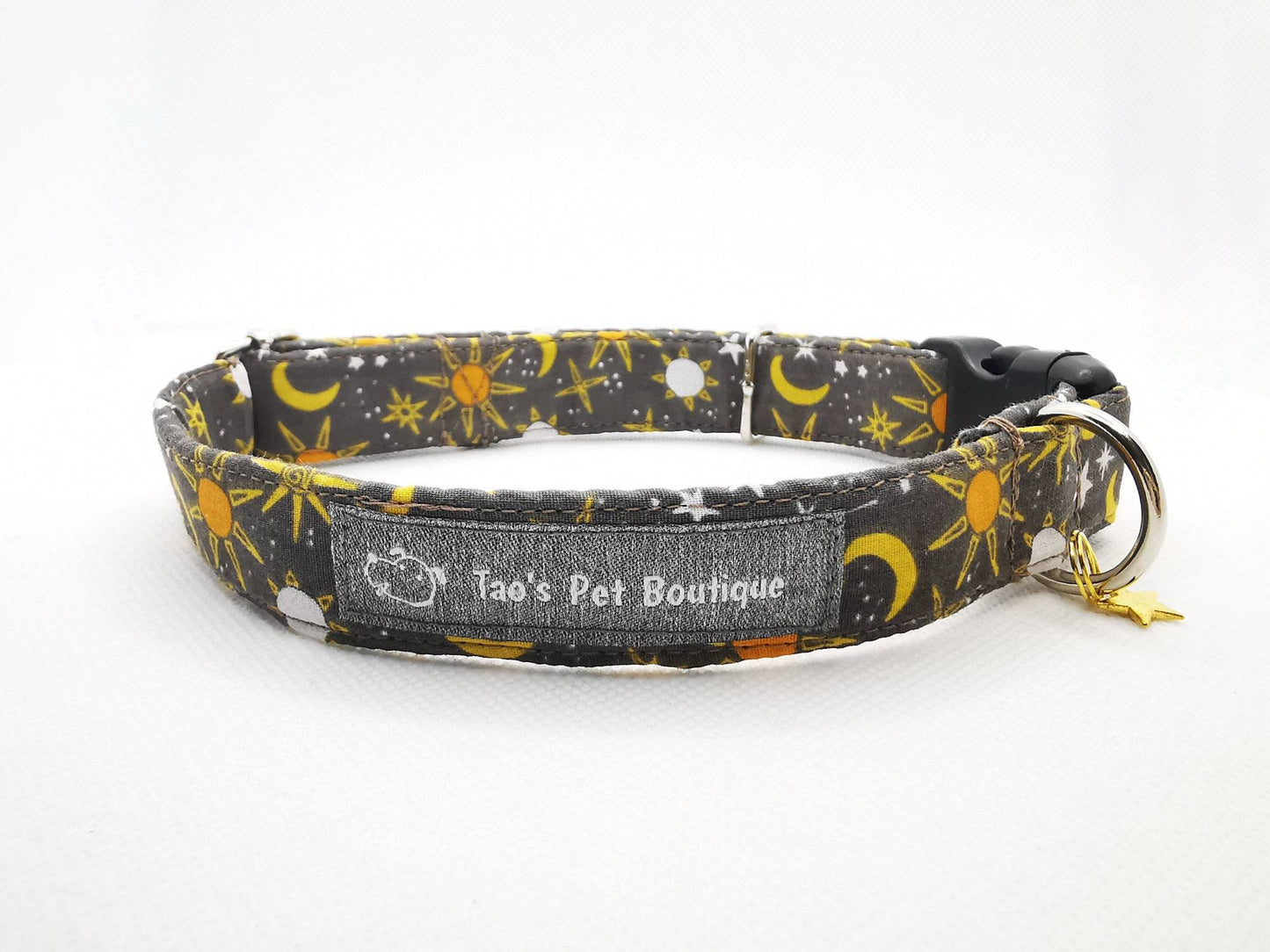 Moon and Star Dog Collar